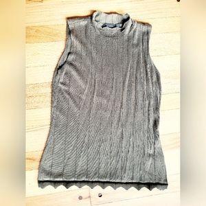Olive green knit tank top-Devotion by Cyrus- xs